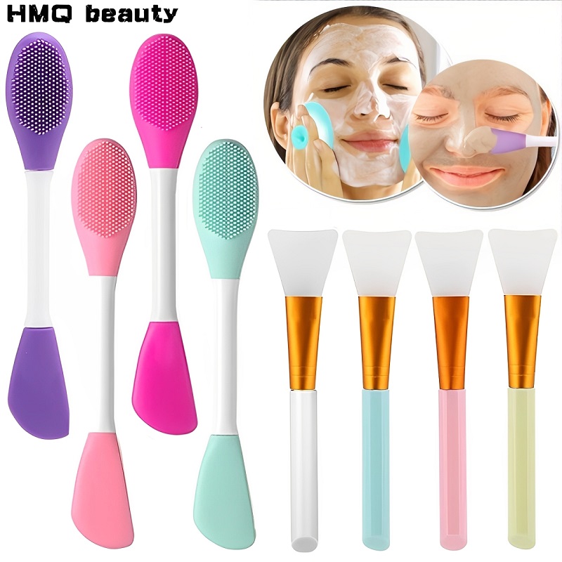 Luxury Skincare Gift Set - 4pcs Silicone Face Brush Set DIY