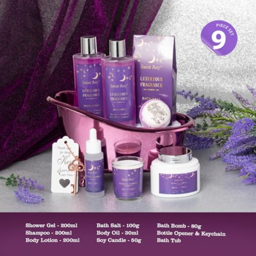 Bath Basket Spa Kit Spa Gifts  - Luxury Skincare Gift Set 리뷰 및 가격