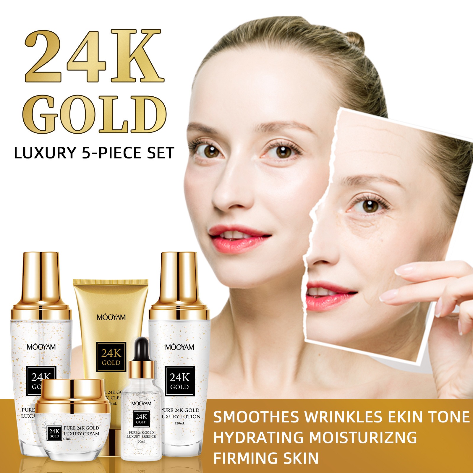 24K Gold LUXURY Moisturizin An - Luxury Skincare Sets 리뷰 및 가격