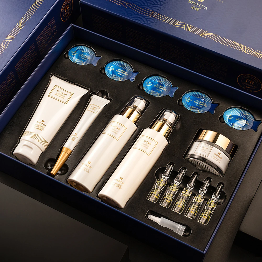 15PCS Caviar Skin Care Set Fac - Oligopeptide Wrinkle 리뷰 및 가격